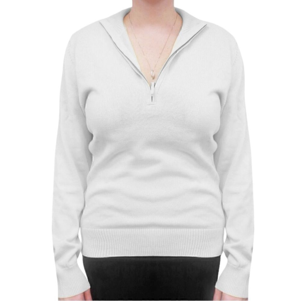 Foxcroft Women's 1/4 Zip Soft Knit Pullover Sweater Size XL - Picture 8 of 8